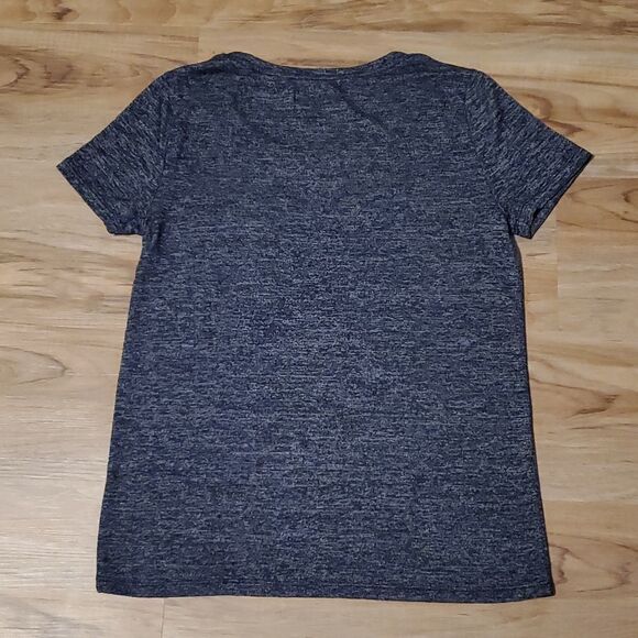 🔺️Abercrombie & Fitch Blue Flowy Short Sleeve Top XSmall - Picture 2 of 7